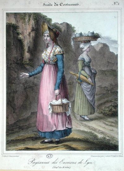 Peasant costumes from the Lyon area by Charpentier