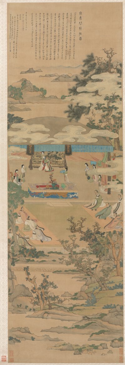 Lady Xuanwen Giving Instruction on the Rites of Zhou by Chen Hongshou
