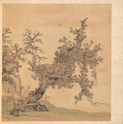 Paintings after Ancient Masters: An Ancient Tree by Chen Hongshou