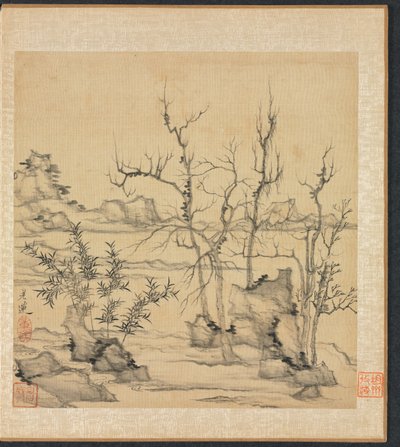 Paintings after Ancient Masters: Landscape in the Style of Ni Zan by Chen Hongshou