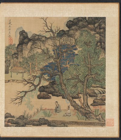 Paintings after Ancient Masters: Scholars in a Garden by Chen Hongshou