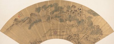 Landscape with Figure by Chen Jichun
