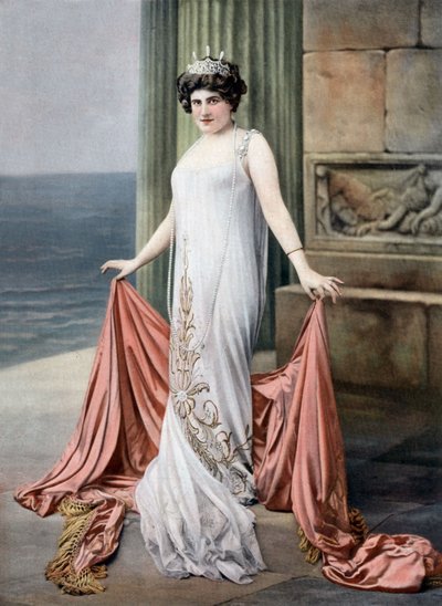 French soprano Zina Brozia as Thais in opera 