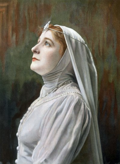 Opera Singer Berthe Lamare as Ghyslaine in Opera 
