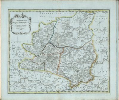 General Map of Vyatka Governorate, 1791 by Chernoi