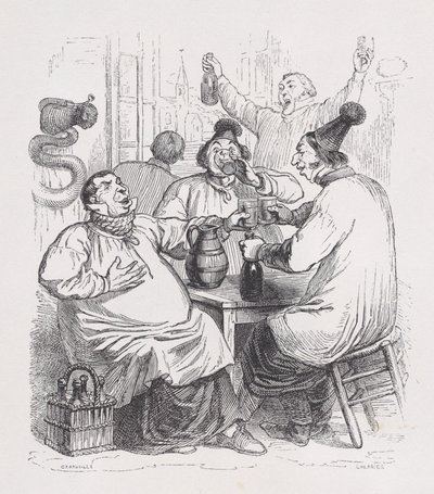 The Parish Singers from The Complete Works of Béranger by Cherrier