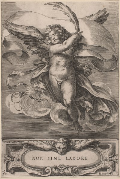 An Allegorical Figure: Non sine labore, 1628 by Cherubino Alberti