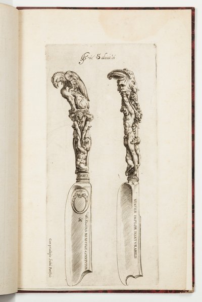 Design for Two Knife Handles by Cherubino Alberti