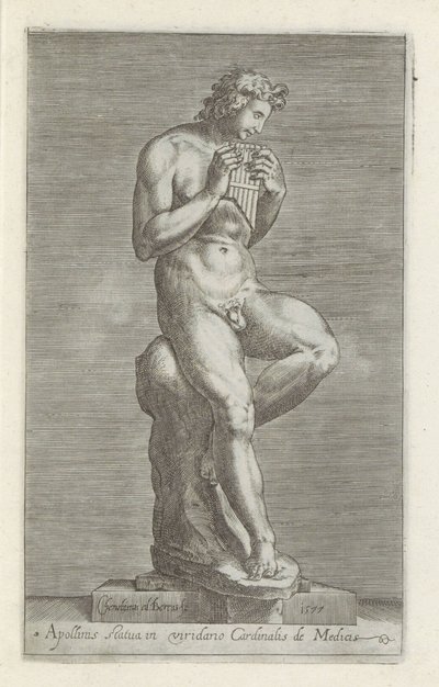 Sculpture of Apollo (Ancient Sculptures in Rome series) by Cherubino Alberti