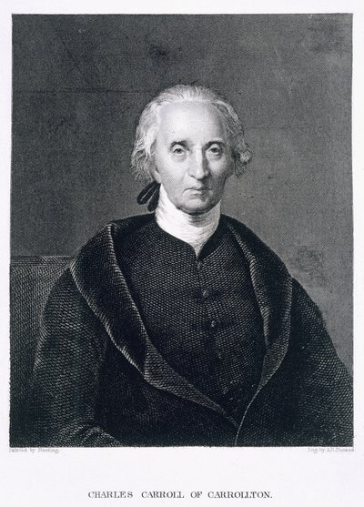 Charles Carroll of Carrollton, engraved by Asher Brown Durand by Chester Harding