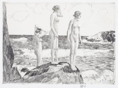 Deep Sea Bathers by Childe Frederick Hassam