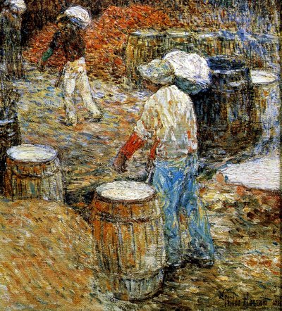 New York, Hod Carriers by Childe Frederick Hassam