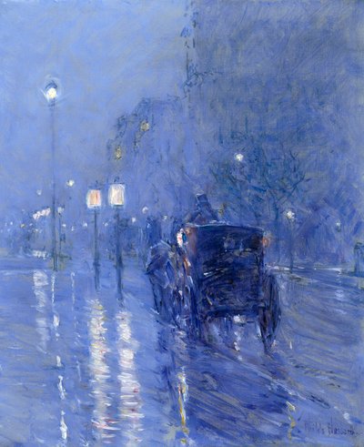 Rainy Midnight by Childe Frederick Hassam