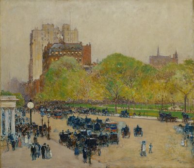Spring Morning in the Heart of the City by Childe Frederick Hassam