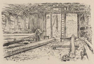 The Spar Shop, Gloucester, July 8 by Childe Frederick Hassam