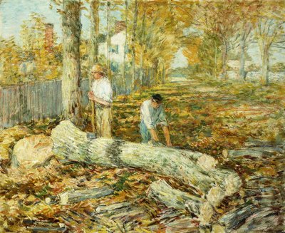 Woodcutters (The Old Elm) by Childe Frederick Hassam