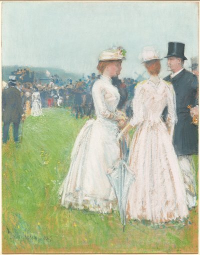 At the Grand Prix de Paris by Childe Hassam