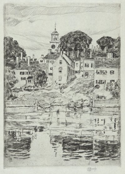 Church Tower, Portsmouth, 1921 by Childe Hassam