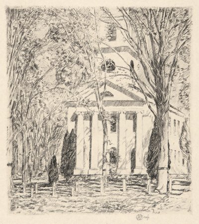 Church at Old Lyme, 1924 by Childe Hassam
