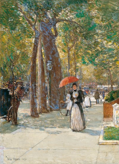 Fifth Avenue at Washington Square, New York, 1891 by Childe Hassam