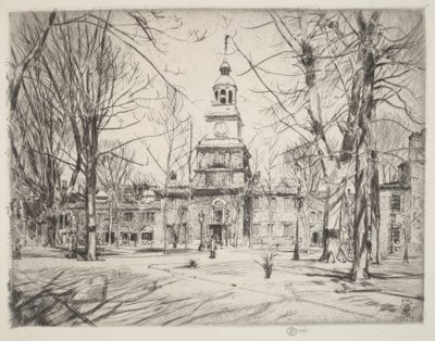 Independence Hall by Childe Hassam