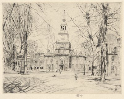 Independence Hall, Philadelphia, 1926 by Childe Hassam