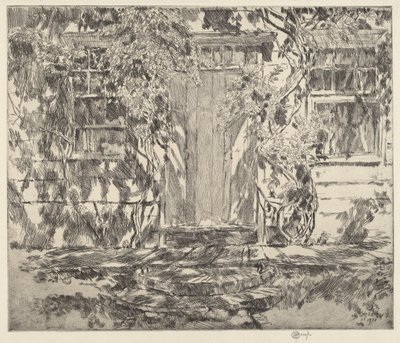Old Doorway, Easthampton by Childe Hassam