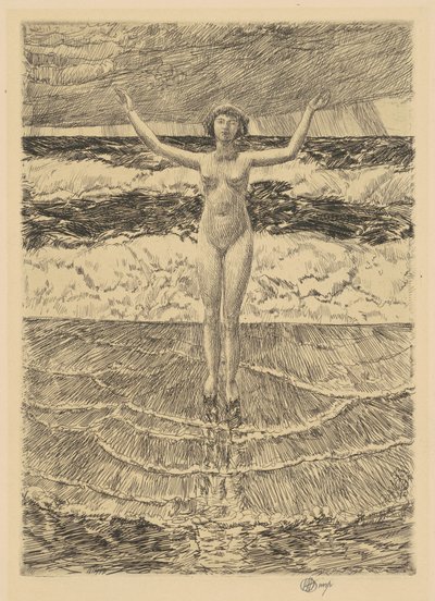 Rain Drops and Surf by Childe Hassam