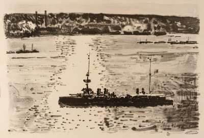 The French Cruiser by Childe Hassam