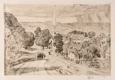 The Vermont Village (Peacham) by Childe Hassam