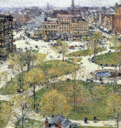 Union Square in Spring, 1896 by Childe Hassam