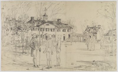 Washington at Mount Vernon by Childe Hassam