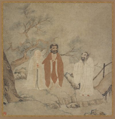Sakyamuni, Laozi and Confucius by Chinese Master