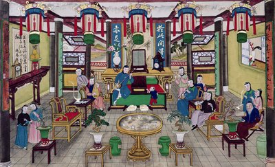A Room in the House of Mr. Kong, a Peking Merchant by Chinese School