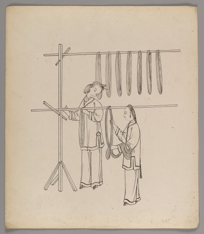 Album of separate leaves: Silk Cultivation and Production by Chinese School