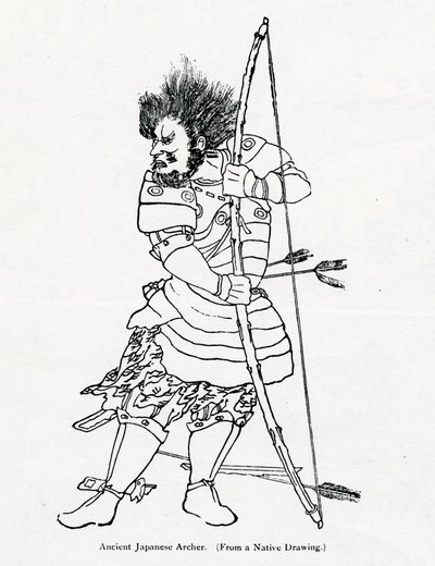 An Ancient Japanese Archer (Illustration from 