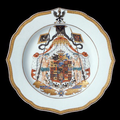 An Armorial Dinner Plate, Qianlong Period (1736-95) c.1755 by Chinese School