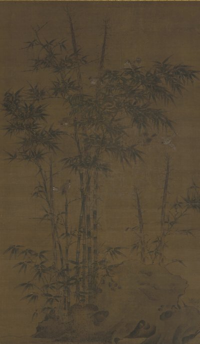 Bamboo and Sparrows by Chinese School