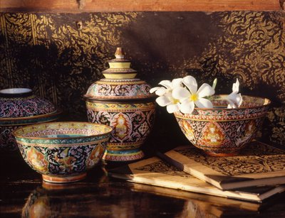 Bencharong Pottery by Chinese School