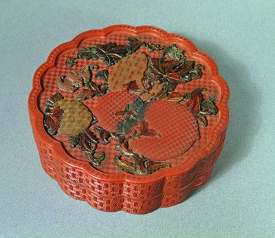 Box with Ochre, Green and Brown Decoration, 18th Century by Chinese School