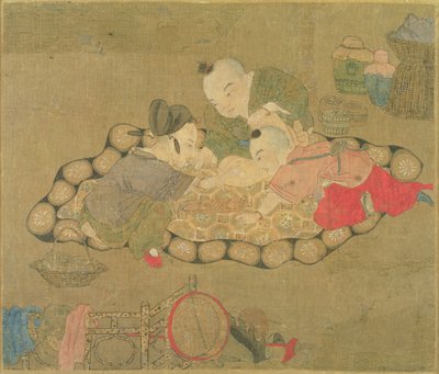 Children Playing by Chinese School