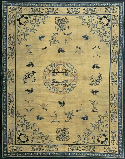 Close-up of a Beijing carpet, China by Chinese School