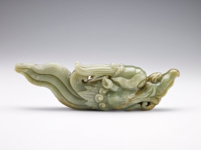 Finial in the Form of a Dragon Head by Chinese School