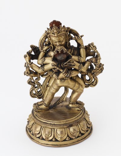 Four-armed Chakrasamvara Father-Mother, Late 17th to first half of the 18th century by Chinese School