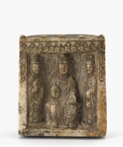 Four-Sided Miniature Stele, Possibly Western Wei Dynasty by Chinese School