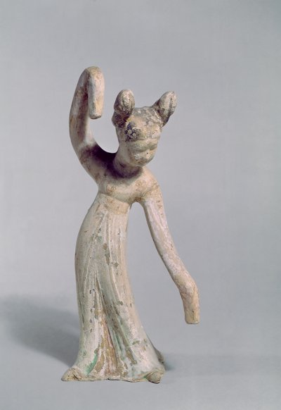 Funerary statue of a dancer by Chinese School