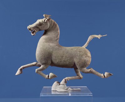 Galloping Horse with One Hoof Resting on a Swallow by Chinese School