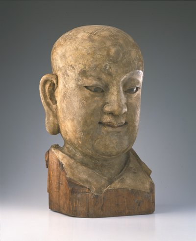 Head of a louhan, Yuan dynasty by Chinese School