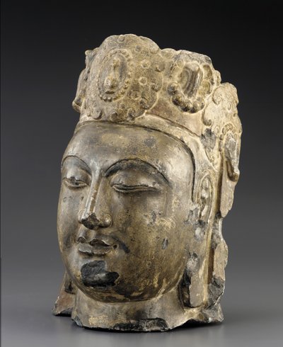 Head of the Bodhisattva Mahasthamaprapta (Ta-shih-chih) by Chinese School