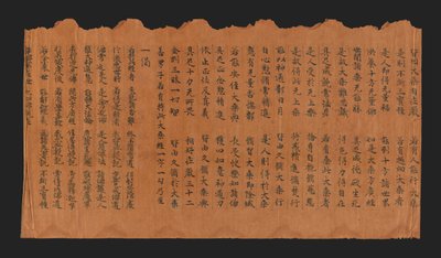 Manuscript of the Sutra on Solemn Attainment of Buddhahood (Datong fangguang chanhui miezui zhuangyan chengfo jing) by Chinese School
